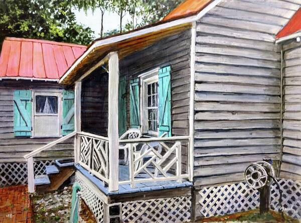 Cabin Art Print featuring the painting How I Spent My Summer vacation by William Brody