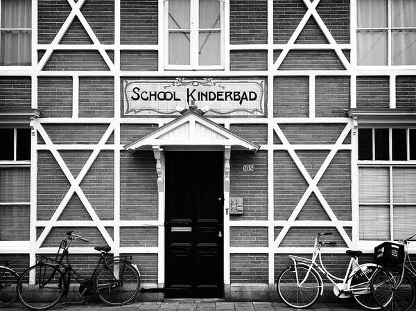 School Kinderbad Art Print featuring the photograph School Kinderbad - Amsterdam by Georgia Clare