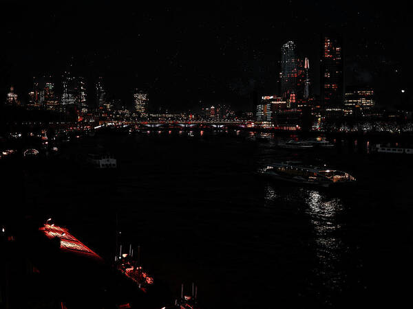 City Art Print featuring the photograph London At Night... by Aleksandrs Drozdovs