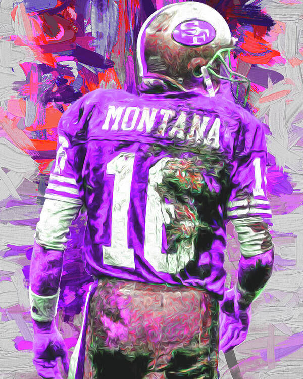 Joe Montana Art Print featuring the photograph Joe Montana 16 San Francisco 49ers Football by David Haskett II
