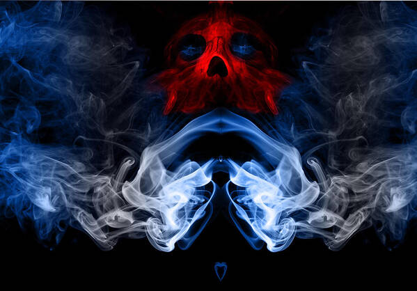 Smoke Art Print featuring the photograph Smoke PhotoArt #1 by Cecil Fuselier