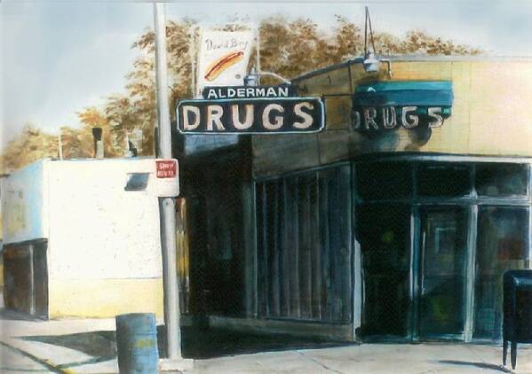 Urban Art Print featuring the painting Alderman Drugs by William Brody