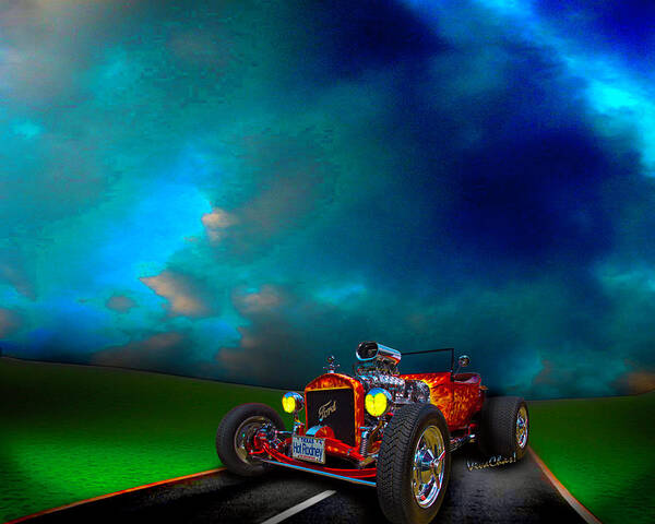 23 Art Print featuring the photograph 23 Model-T Ford Roadster Hot Rod by Chas Sinklier