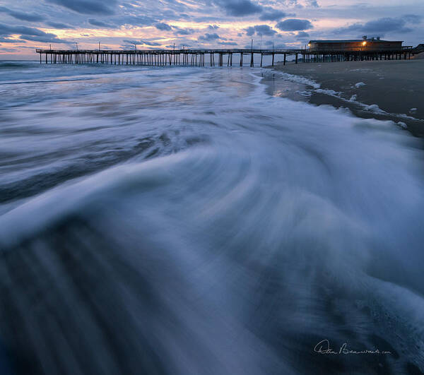 Outer Banks Art Print featuring the photograph Cross Currents 9920 by Dan Beauvais