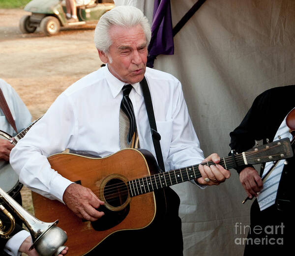Bonnaroo; Bonnaroo Music Festival; Tickets; Manchester; Tennessee; Photos; Pictures; Photography; Festival; Pics; Band; Backstage; The Del Mccoury Band; Preservation Hall Jazz Band; Del Mccoury; Del Mccoury Band Art Print featuring the photograph The Del McCoury Band and the Preservation Hall Jazz Band Backstage at Bonnaroo #4 by David Oppenheimer