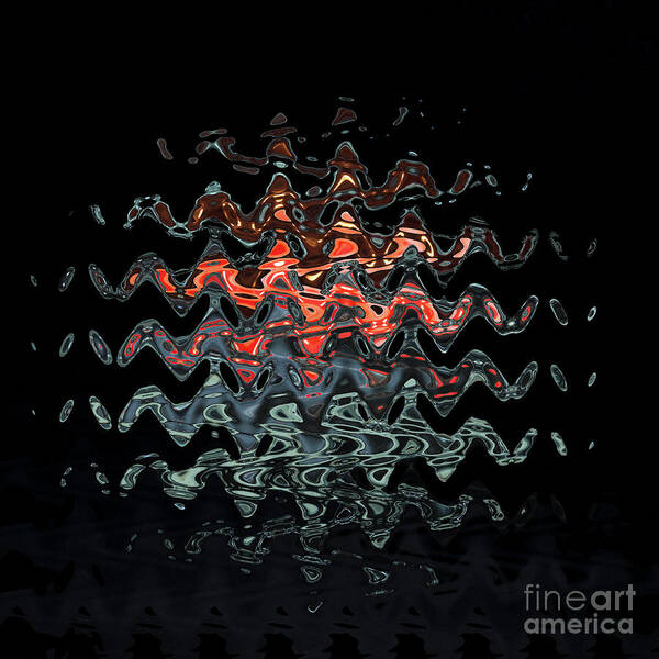 Light Art Print featuring the photograph Light waves by Agnes Caruso