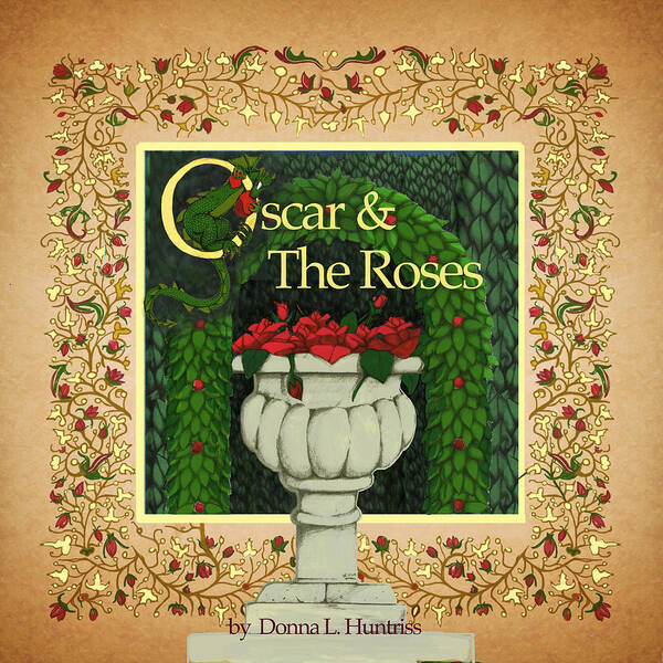 Oscar Art Print featuring the digital art Oscar and the Roses Book Cover by Donna Huntriss