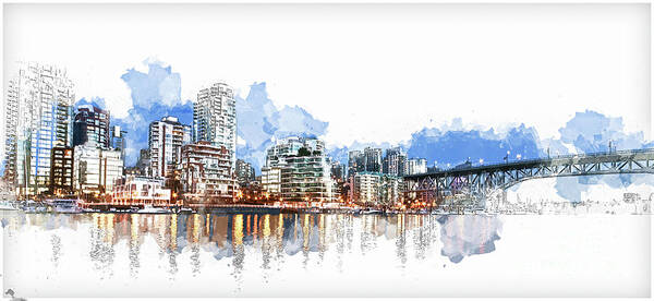 Vancouver Art Print featuring the photograph False Creek by Cameron Wood
