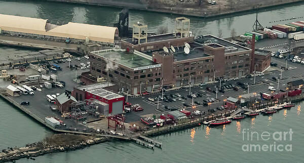 200 Vesey Street Art Print featuring the photograph Brooklyn Navy Yard Aerial Photo #2 by David Oppenheimer