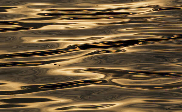 Water Art Print featuring the photograph Golden Water by Martin Vorel Minimalist Photography