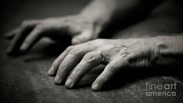 Hands Art Print featuring the photograph Hands by Agnes Caruso