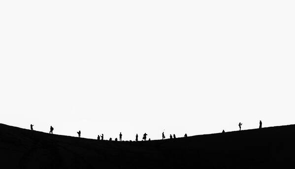 Silhouette Art Print featuring the photograph Khongoryn Els by Martin Vorel Minimalist Photography