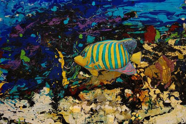 Fish Art Print featuring the painting Life Underwater by Jean Cormier