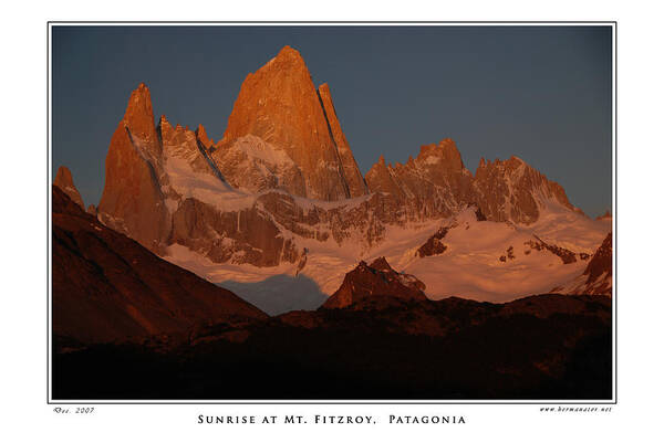 Fitzroy Art Print featuring the photograph Mount Fitzroy by Herman Hagen