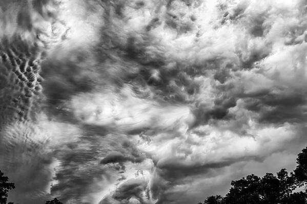 Storm Clouds Art Print featuring the photograph A big wind by Charles McCleanon