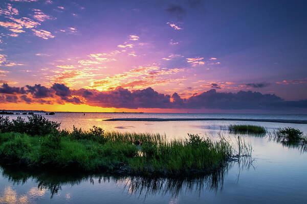 Sunrise Art Print featuring the photograph Reflection Bay II by Johnny Boyd