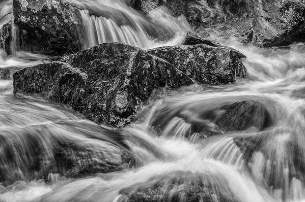 Stream Art Print featuring the photograph Adirondack Waterfall by Bob Grabowski