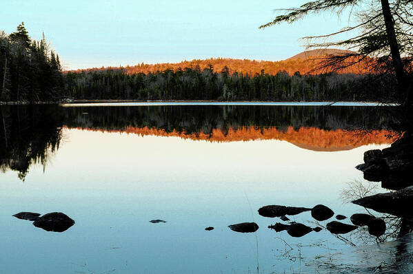 Adirondacks Art Print featuring the photograph Wilderness Sunset by Bob Grabowski