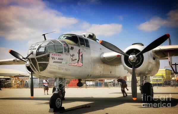 Aircraft Art Print featuring the photograph B-25 Mitchell Pacific Princess by Gus McCrea