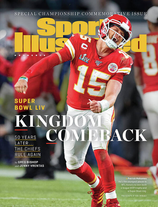 #faatoppicks Art Print featuring the photograph Kingdom Comeback Kansas City Chiefs, Super Bowl Liv Sports Illustrated Cover by Sports Illustrated