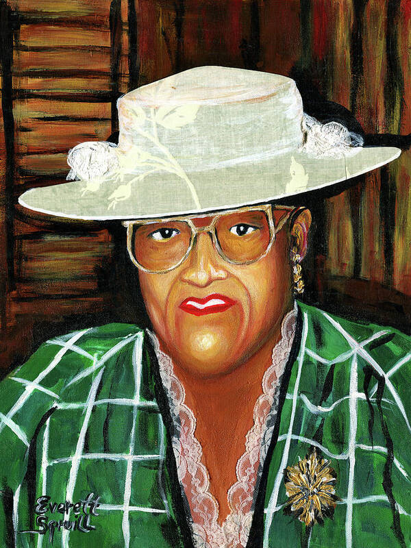 Everett Spruill Art Print featuring the painting Nancy Wilder - Big Ma by Everett Spruill