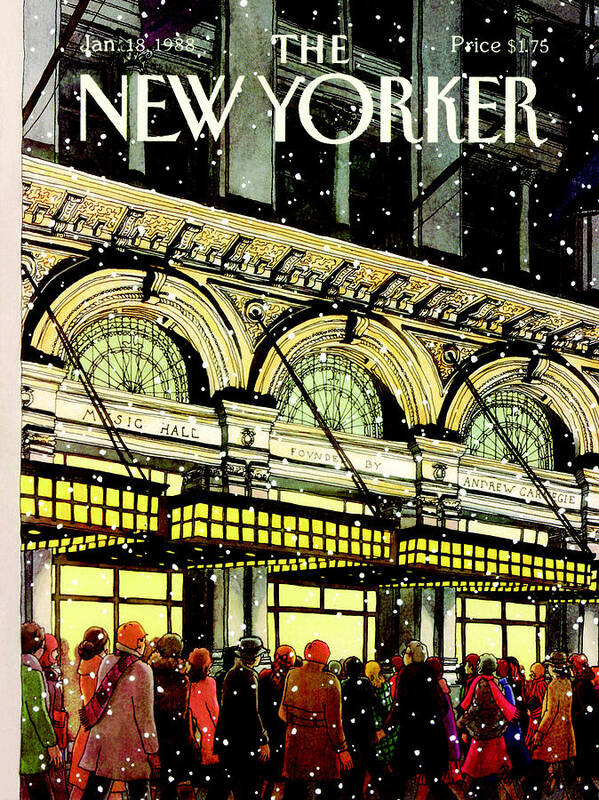 The New Yorker Cover - January 18th, 1988 by Roxie Munro