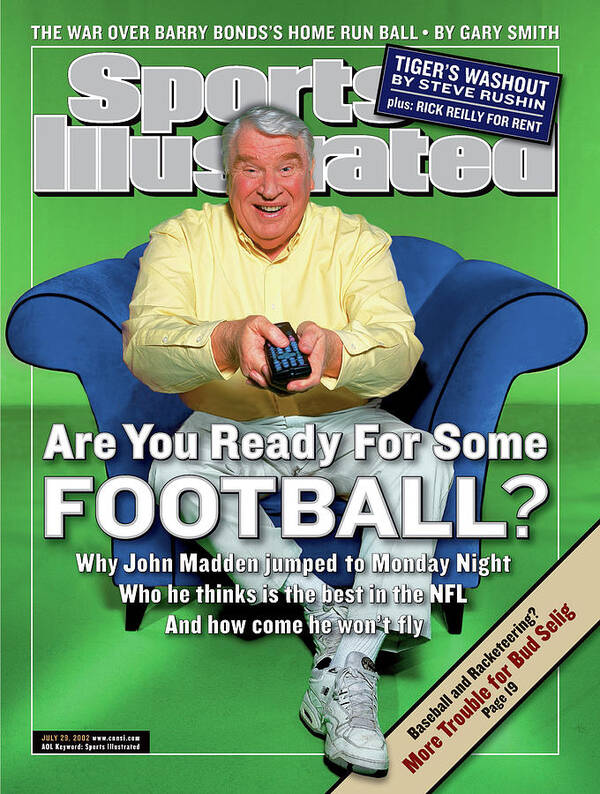 Magazine Cover Art Print featuring the photograph Monday Night Football Announcer John Madden Sports Illustrated Cover by Sports Illustrated