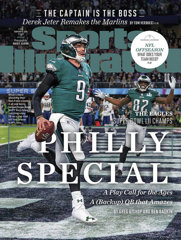 #faatoppicks Art Print featuring the photograph Philly Special The Eagles, Super Bowl Lii Champs Sports Illustrated Cover by Sports Illustrated
