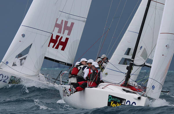 Key Art Print featuring the photograph Key West Race Week #100 by Steven Lapkin