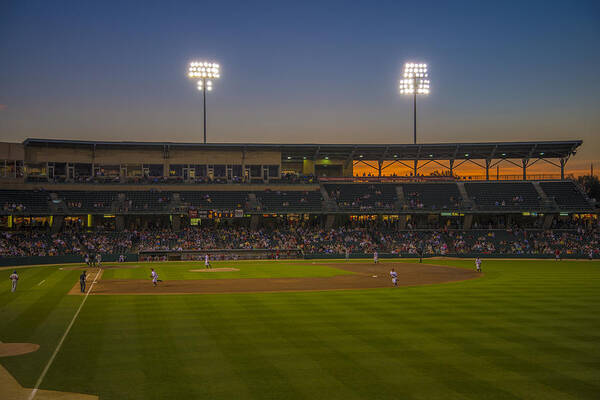 Indiana Art Print featuring the photograph Indianapolis Indians Victory Field Sunset 4694 by David Haskett II