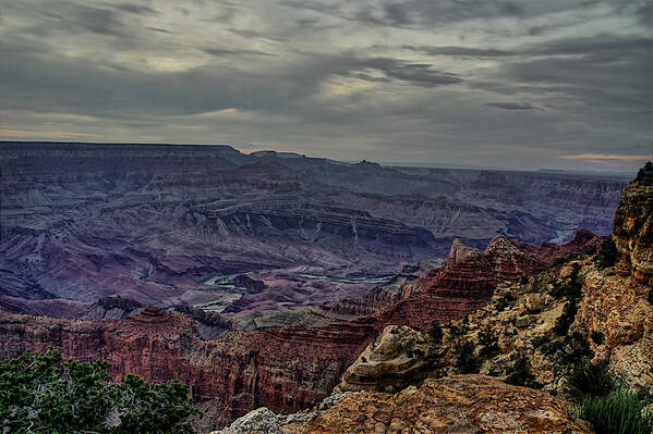 Arizona Art Print featuring the photograph South Rim of the Grand Canyon by Pam DeCamp