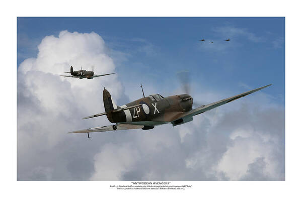 Raaf Art Print featuring the digital art Antipodean Avengers - Titled by Mark Donoghue