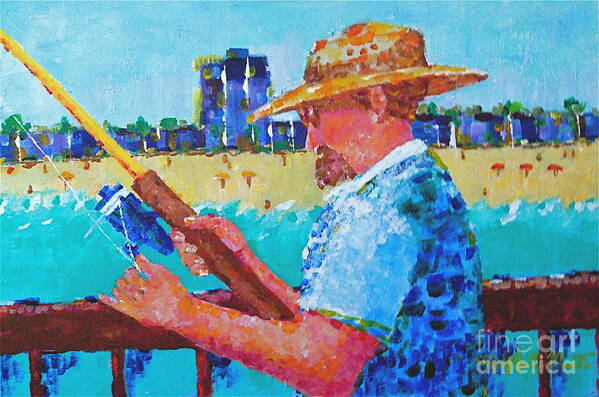 Beach Art Art Print featuring the painting Artist Life by Art Mantia