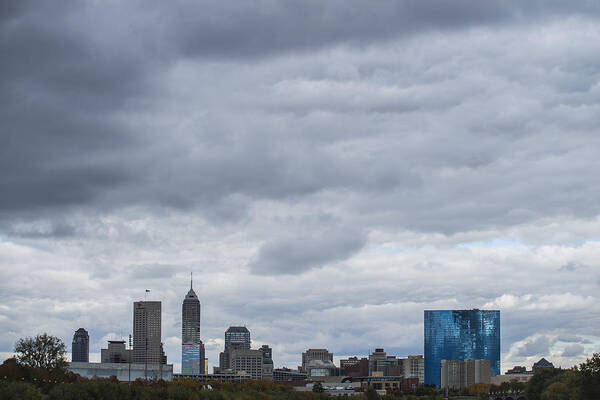 Ndianapolis Art Print featuring the photograph Indianapolis Indiana Skyline 300 by David Haskett II