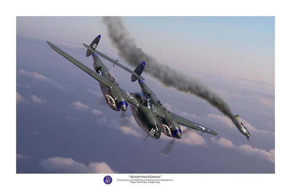 Lockheed Art Print featuring the digital art Scrap Over Dagua - Titled by Mark Donoghue