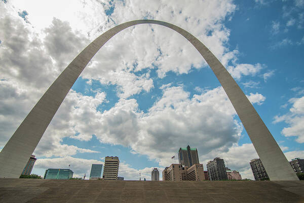 St. Louis Art Print featuring the photograph St. Louis gateway Arch Skyline 9489 by David Haskett II