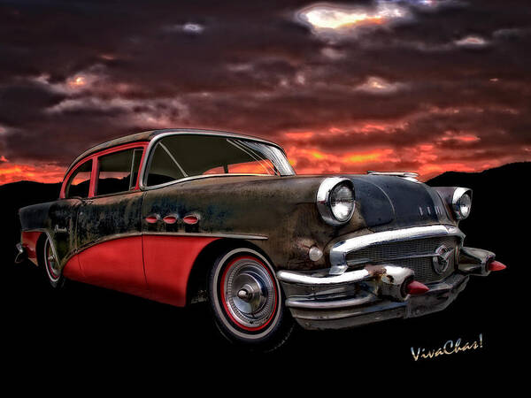 1953 Art Print featuring the photograph 53 Buick Special Two Door by Chas Sinklier