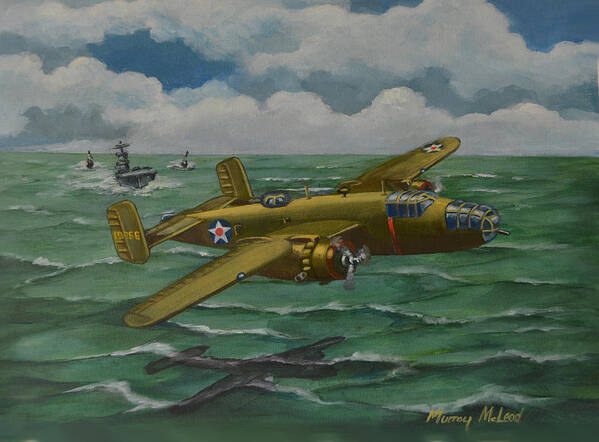 Aviation Art Art Print featuring the painting Doolittle Raider 2 by Murray McLeod