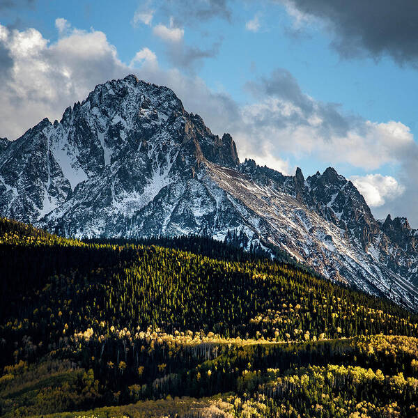 Sneffels Art Print featuring the photograph Mt. Sneffels by Al White