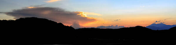 Sunset Art Print featuring the photograph Last Sunset 2012 Panoramic by Joe Myeress