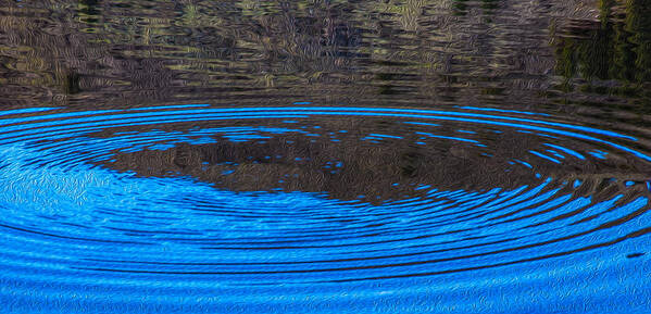 Ripple Art Print featuring the painting Handy Ripples by Omaste Witkowski