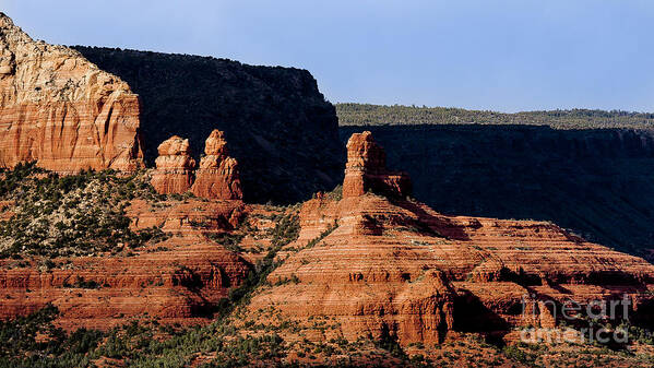 Landscape Art Print featuring the photograph Sedona Shadows by Darcy Michaelchuk Landscape Art Print featuring the photograph Sedona Shadows by Darcy Michaelchuk