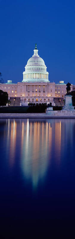 Photography Art Print featuring the photograph Reflection Of A Government Building #3 by Panoramic Images