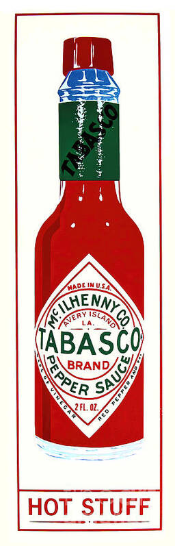 Tabasco Bottle Art Print featuring the photograph Hot Stuff by Jon Burch Photography