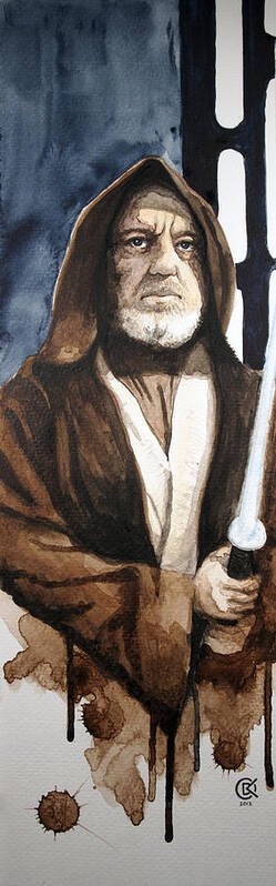 Star Wars Art Print featuring the painting Obi Wan Kenobi by David Kraig