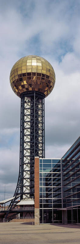 Photography Art Print featuring the photograph Sunsphere In Worlds Fair Park by Panoramic Images