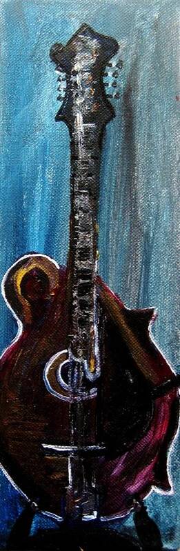 Guitar 3 Art Print featuring the painting Guitar 3 by Amanda Dinan
