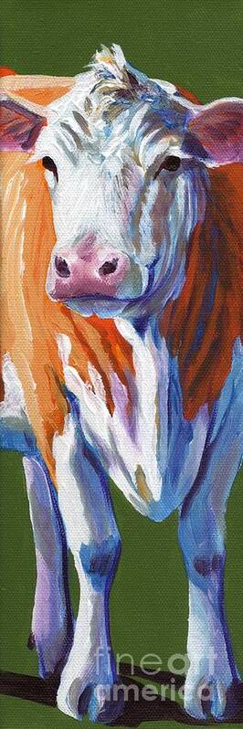 Cow Art Print featuring the painting Alabama Cow by Pat Burns