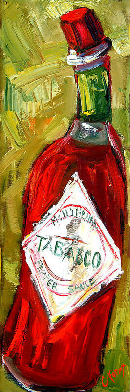Tabasco Art Print featuring the painting Funky Heat by Carole Foret