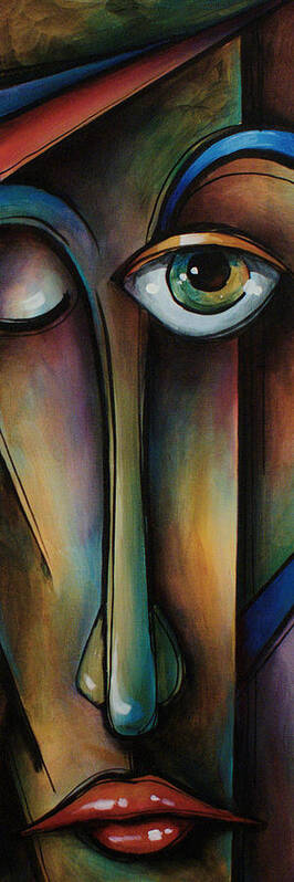 Portrait Art Print featuring the painting HIS by Michael Lang